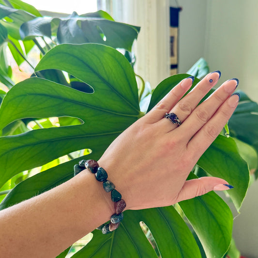 Fancy Jasper Tumbled Stone Bracelet