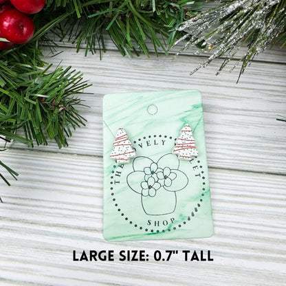 Christmas Tree Cake Stud Earrings