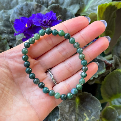 6mm Gemstone Beaded Bracelet