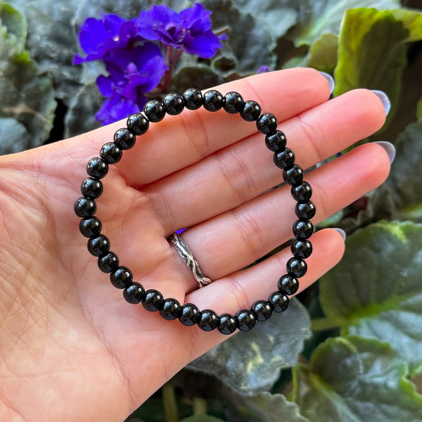 6mm Gemstone Beaded Bracelet