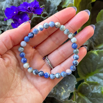 6mm Gemstone Beaded Bracelet